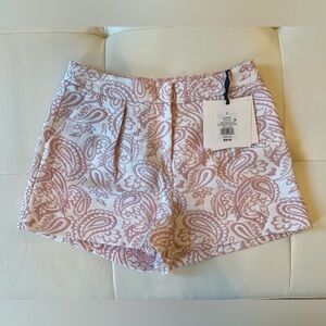 Victoria Beckham Size 0 Paisley Print Jacquard Shorts NWT